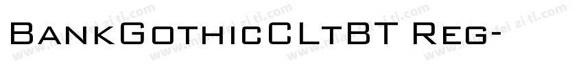 BankGothicCLtBT Reg字体转换